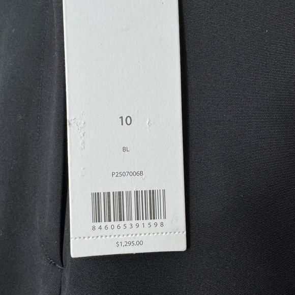 Jason Wu Draped Wool-Silk Straight Leg Pants Black Women’s Size 10 - Picture 5 of 7